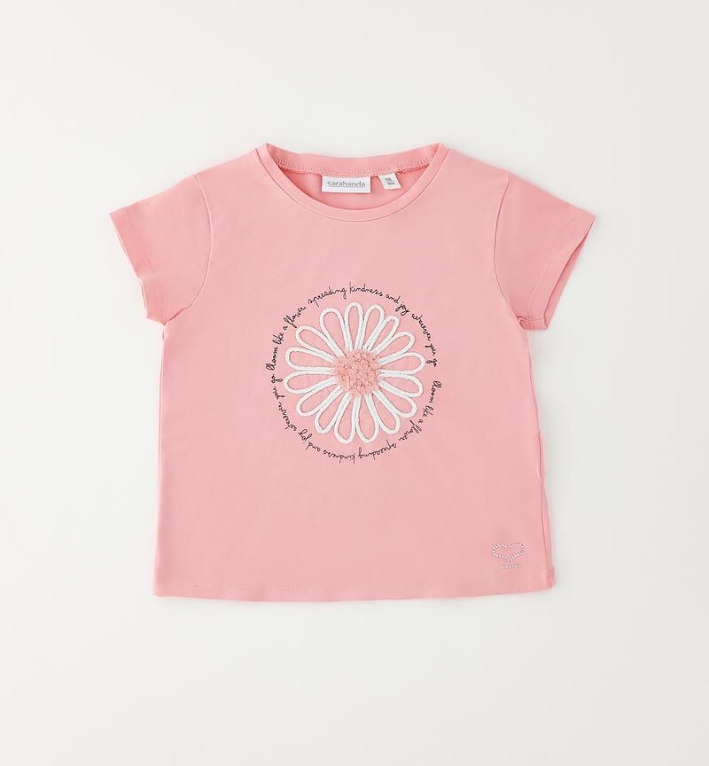 Sarabanda maglia Fiore Pink bambina
