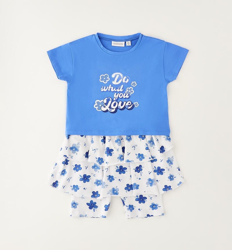 Sarabanda completo gonna Azzurro bambina