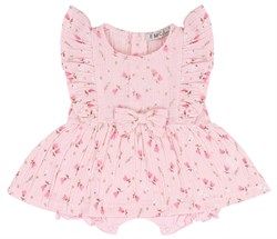 Emc pagliaccetto mussola Fiori rosa neonata