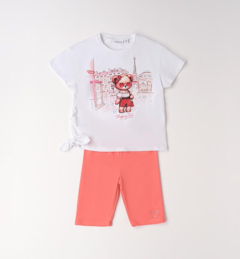 Sarabanda completo ciclista Orso Corallo bambina