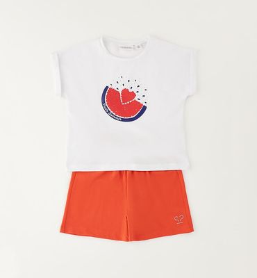 Sarabanda completo corto Bianco bambina