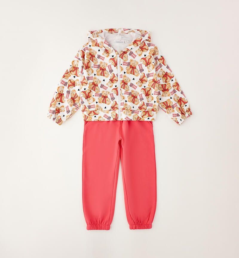 Sarabanda completo tuta zip Orsetti Pink bambina