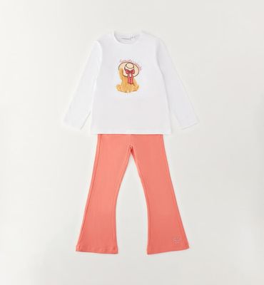 Sarabanda completo leggings Arancio bambina
