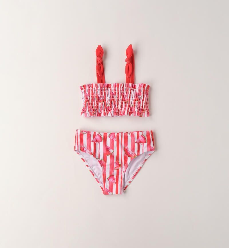 Sarabanda costume due pezzi Rosso bambina