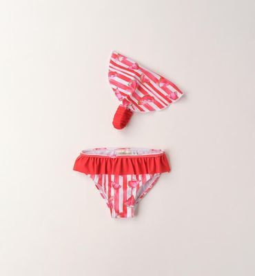 Sarabanda costume e bandana Rosso bambina