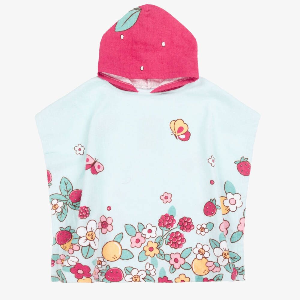 Mayoral Poncho mare Fiori Fragola bambina
