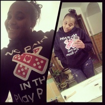 No Pain In The Playroom Hoody (Red Logo)