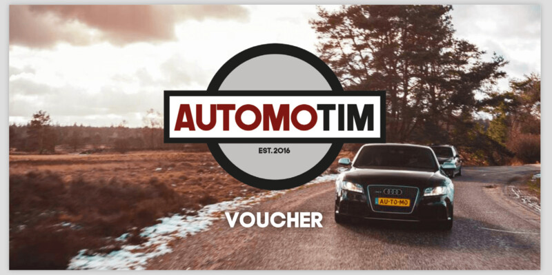 VOUCHER | Geef het ultieme AutomoTim-gevoel cadeau!