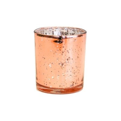 Cylinder Sparkle Votive Rose Gold