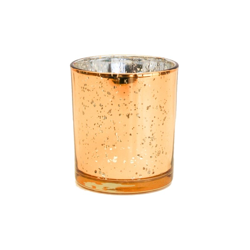 Cylinder Sparkle Votive Gold