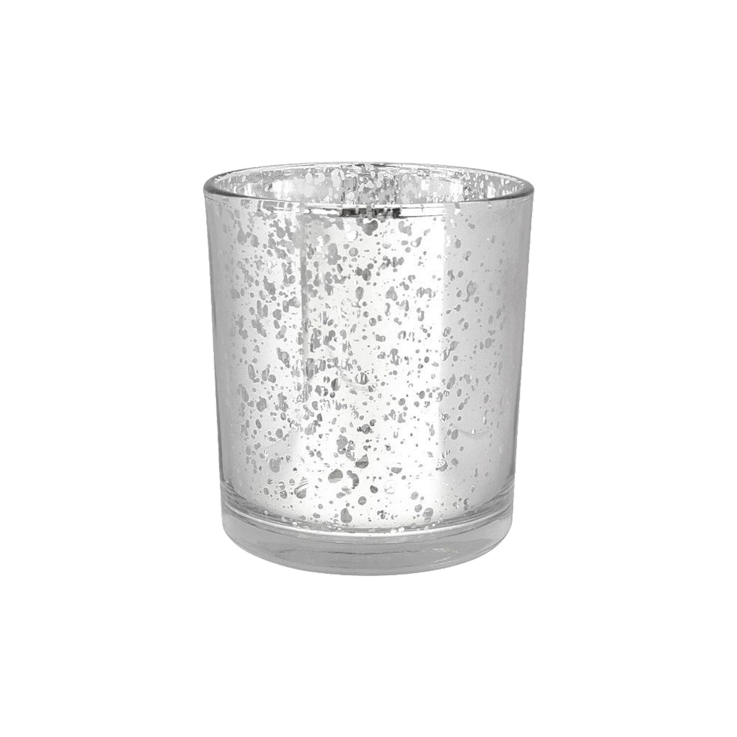 Cylinder Sparkle Votive Silver