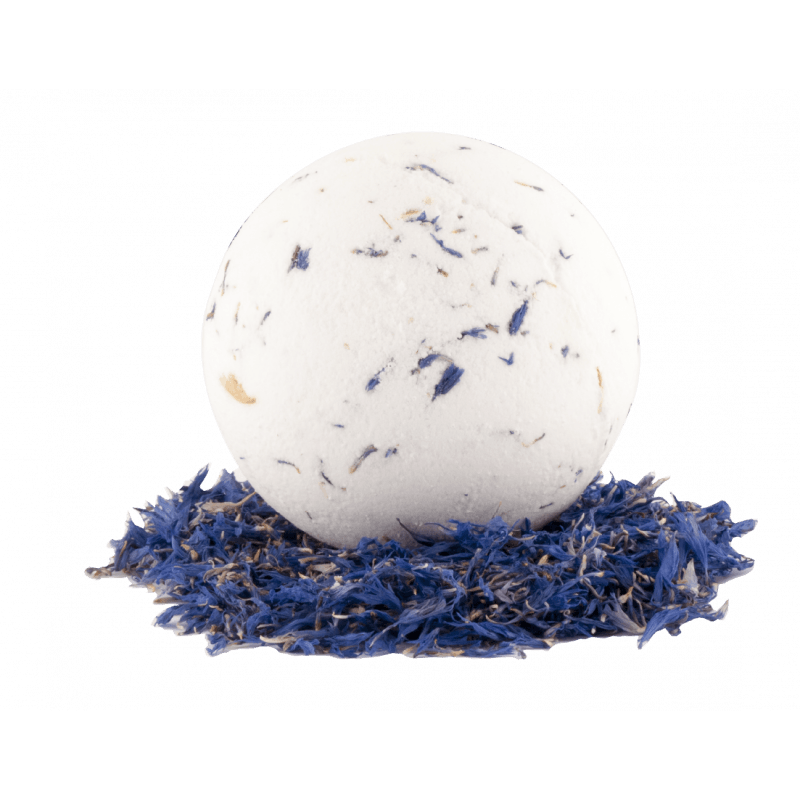 BOMBE DE BAIN FLEURIE NATURELLE - FLEUR DE BLEUET