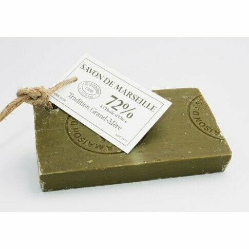 TRANCHE DE SAVON DE MARSEILLE 72% OLIVE - 250G