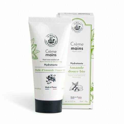 CREME MAINS A L'HUILE D'AMANDE DOUCE BIO 75ML