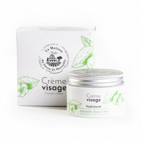 CREME VISAGE A L'HUILE D'AMANDE DOUCE BIO 50ML
