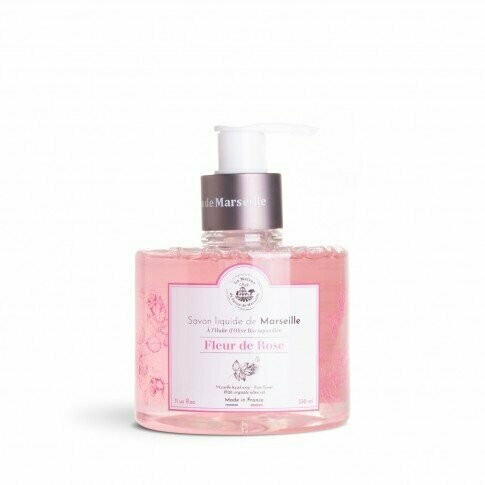 SAVON LIQUIDE DE MARSEILLE PARFUME A LA FLEUR DE ROSE 330ML