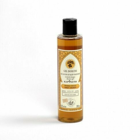 GEL DOUCHE AU SAVON D'ALEP PARFUME A L'ORANGE DOUCE - 250ML