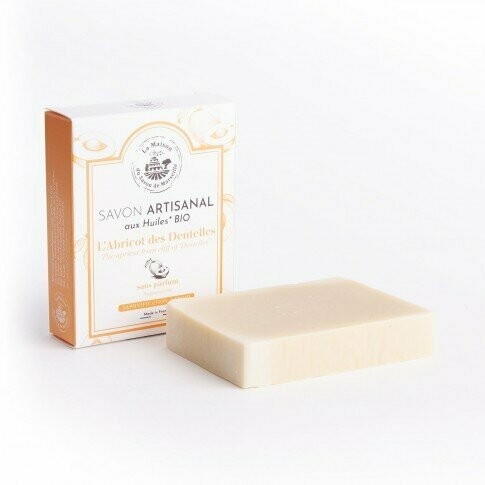SAVON SAPONIFIE A FROID - SURGRAS A L'ABRICOT DENTELLE 100G