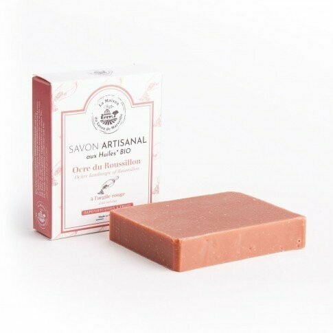 SAVON SAPONIFIE A FROID - SURGRAS OCRE DU ROUSSILLON 100G