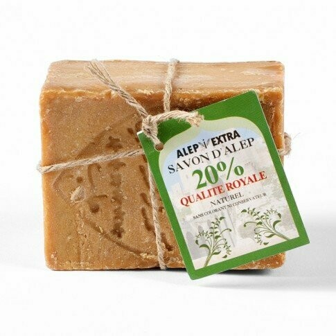 SAVON D'ALEP CORDE 20% HUILE DE BAIE DE LAURIER