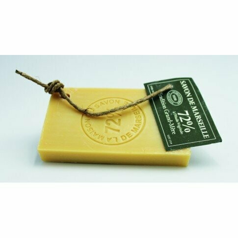 TRANCHE DE SAVON DE MARSEILLE 72% HUILE VEGETALE 250G