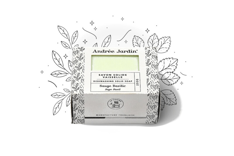 SAVON SOLIDE DE VAISSELLE - SAUGE/BASILIC 250G