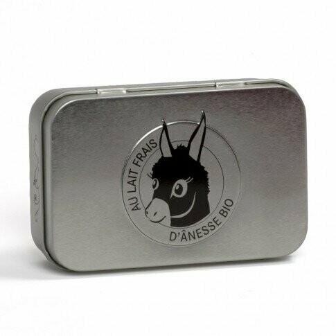 BOITE METAL A SAVON - EMBOSSAGE TETE D'ANESSE