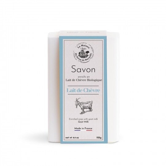 SAVON SAPONIFIE A CHAUD AU LAIT DE CHEVRE BIO 125G