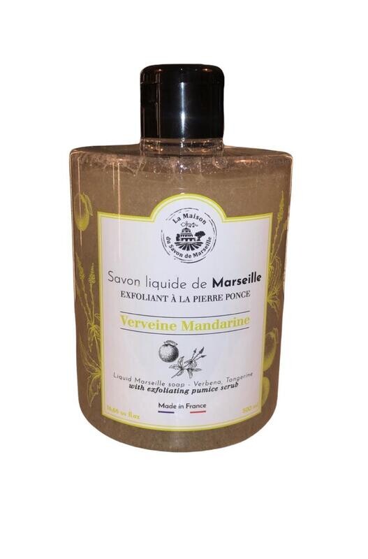 SAVON LIQUIDE DE MARSEILLE EXFOLIANT VERVEINE MANDARINE 500ML