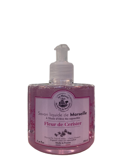 SAVON LIQUIDE DE MARSEILLE PARFUME A FLEUR DE CERISIER 330ML