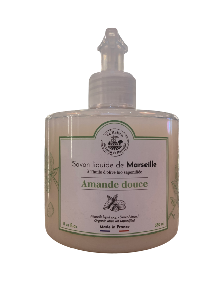 SAVON LIQUIDE DE MARSEILLE PARFUME A L'HUILE D'AMANDE DOUCE 330ML