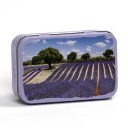 BOITE SAVON METAL - CHAMP DE LAVANDE