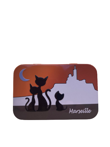 BOITE METAL -"LES CHATS DE  MARSEILLE"