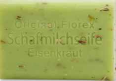 Schafmilchseife eckig 100g, Eisenkraut Schafmilchseife eckig 100g, Eisenkraut