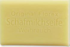 Schafmilchseife eckig 100g, Weihrauch