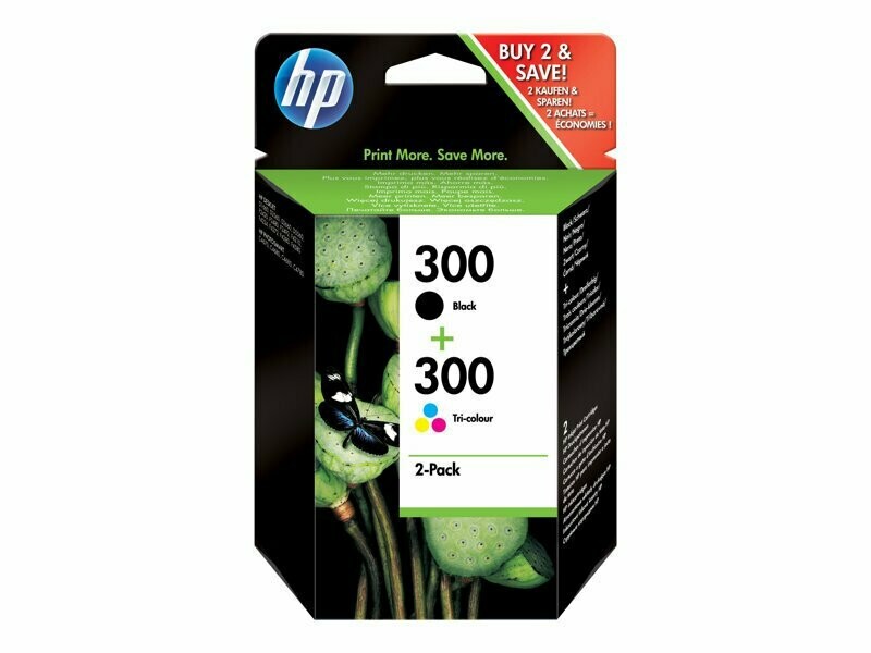 HP 300 Inkjet Cartridge (2pk)
