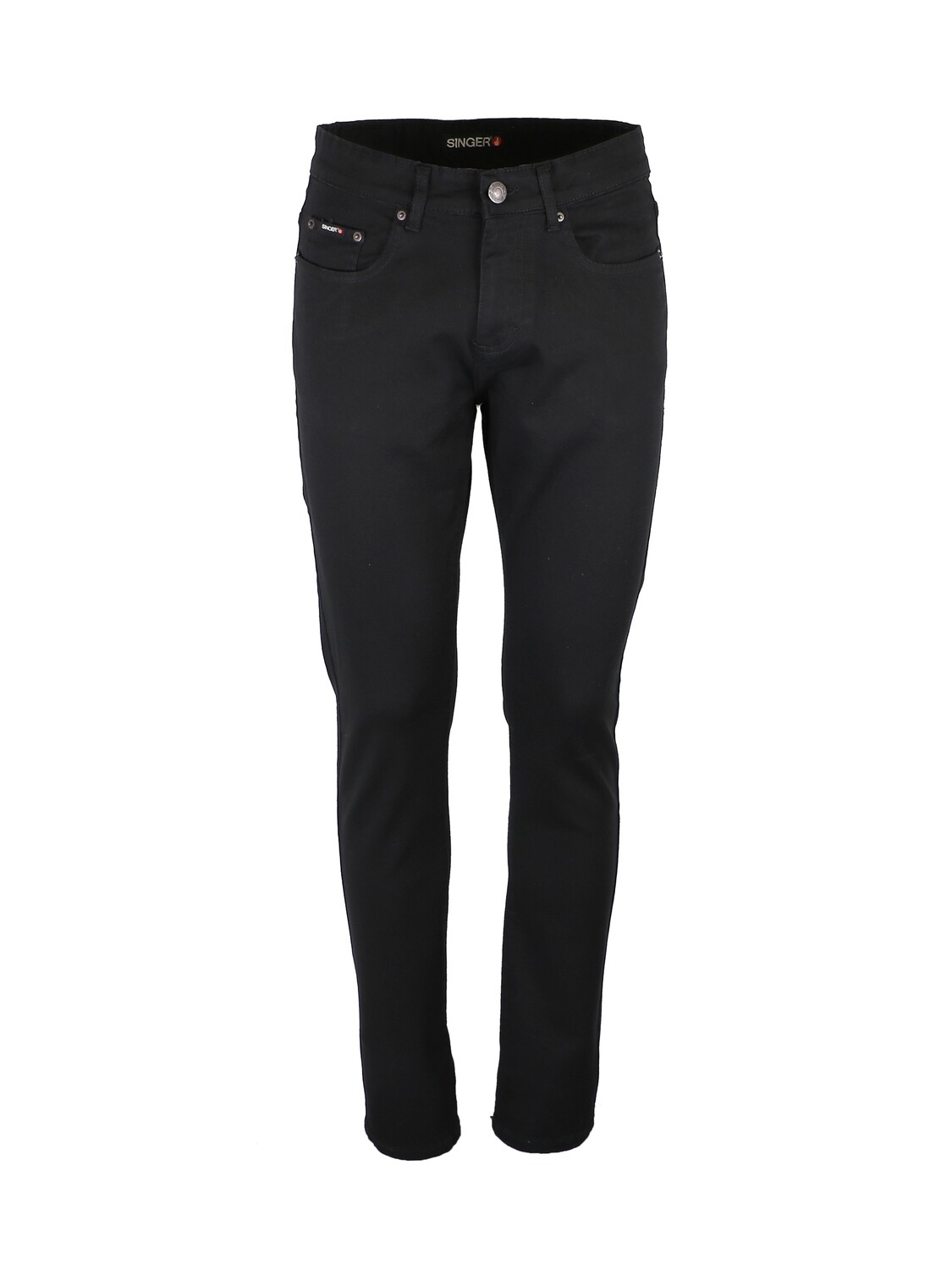 Jeans 98% Coton, 2% Elasthane. Coloris Noir