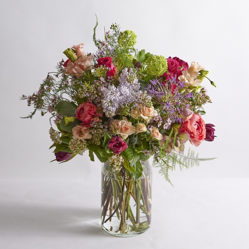Boeket in vaas vol liefde