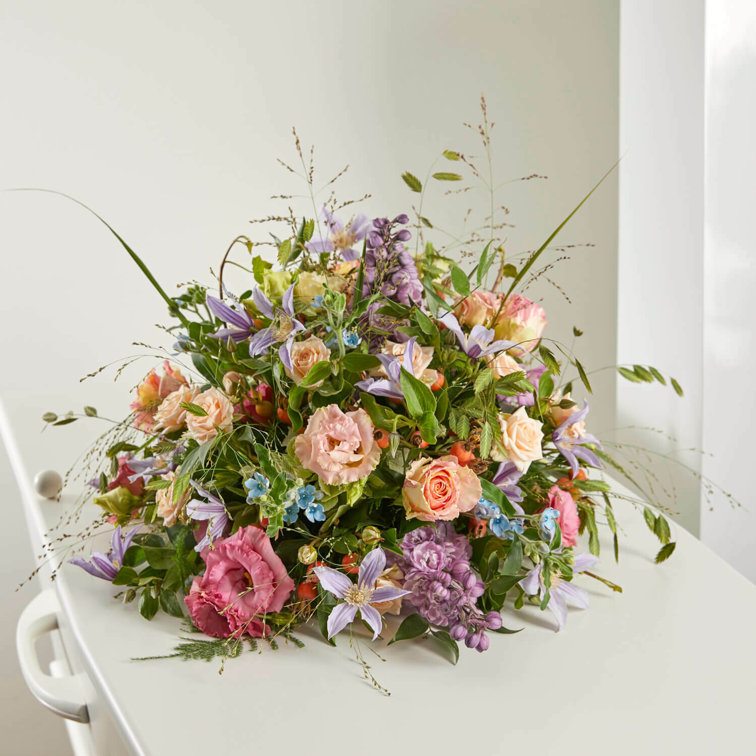 Lieve groet, Symbool: biedermeier 40cm