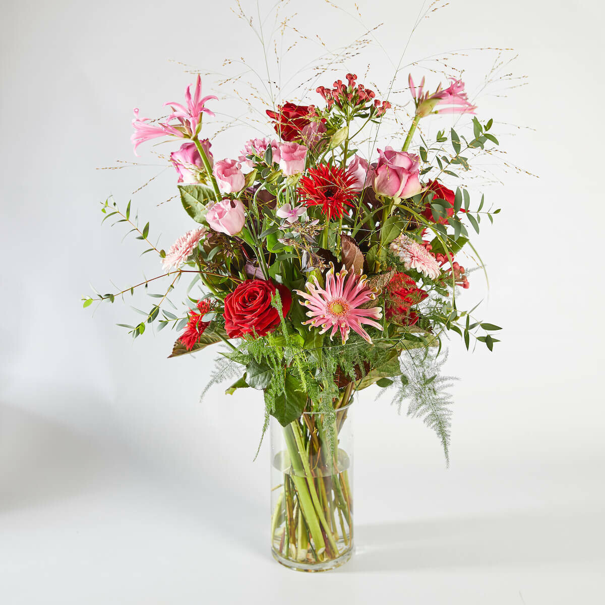 Boeket in vaas intens