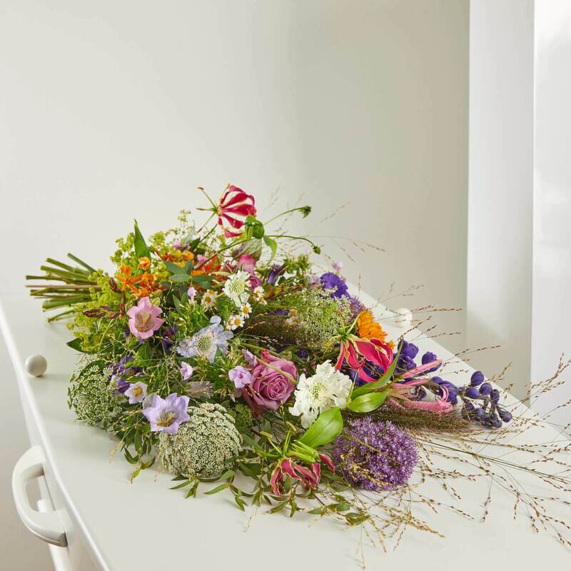 Rouwboeket verbonden