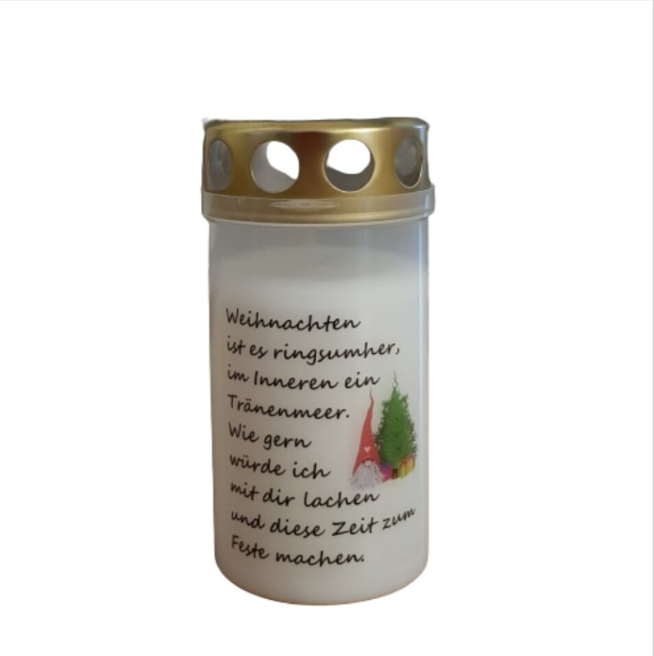 Weihnachtsgrabkerze *W8*