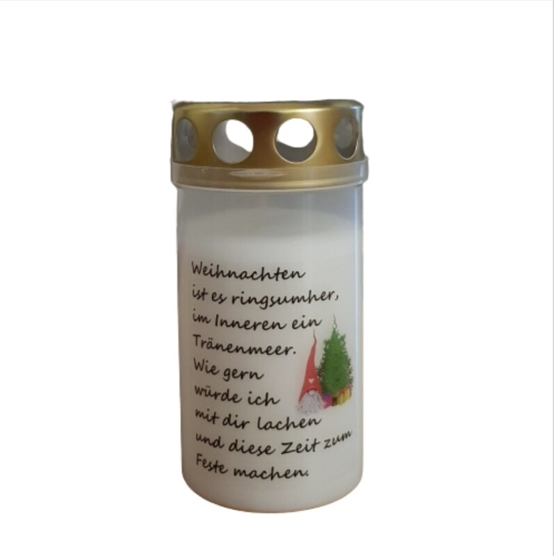 Weihnachtsgrabkerze *W8*