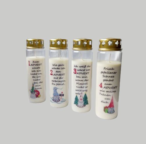 4er Set ADVENT Wichtel