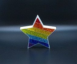 Stern REGENBOGEN klein