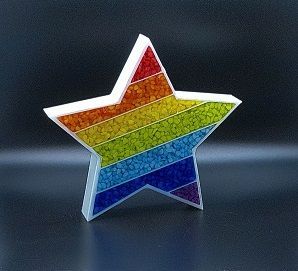 Stern REGENBOGEN Groß