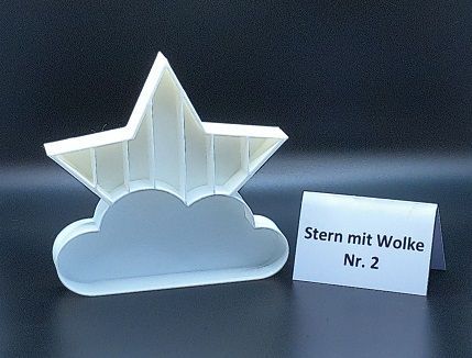 Stern mit Wolke Nr. 2