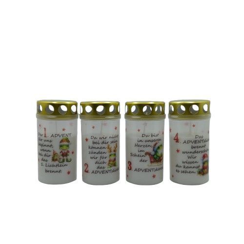4er Set ADVENT Frösche *W18* 4er Set ADVENT Frösche *W18*