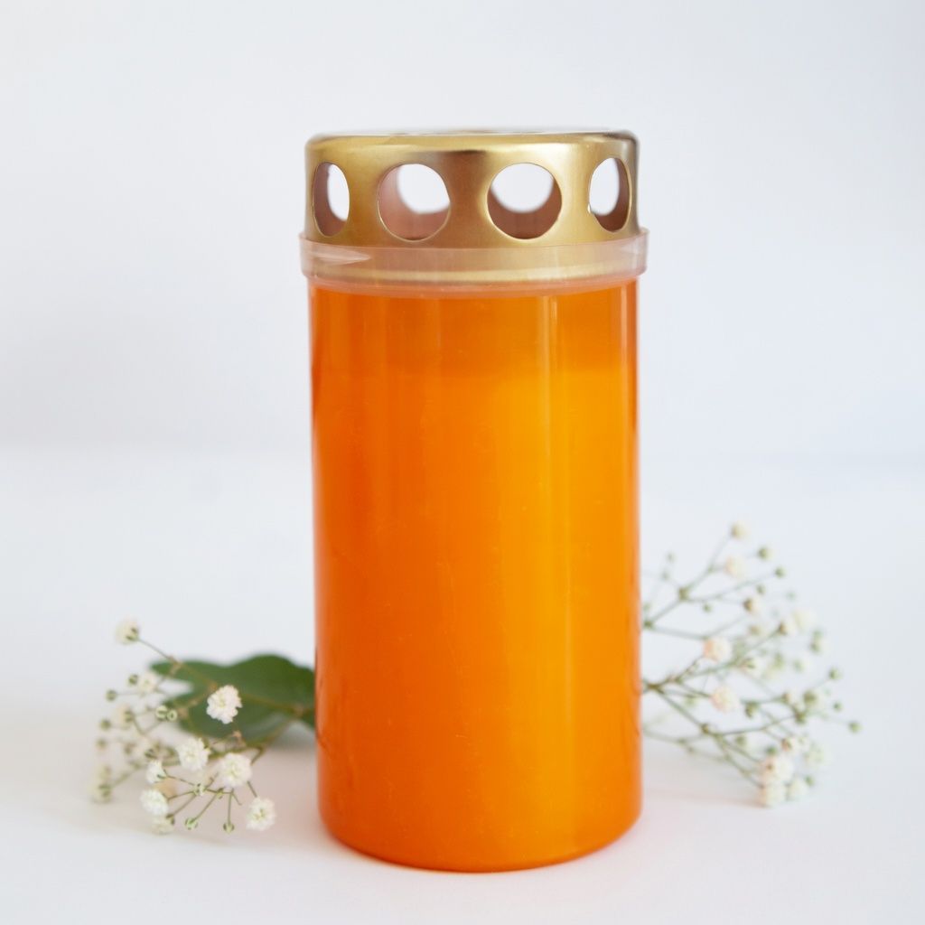 Grabkerze Orange
