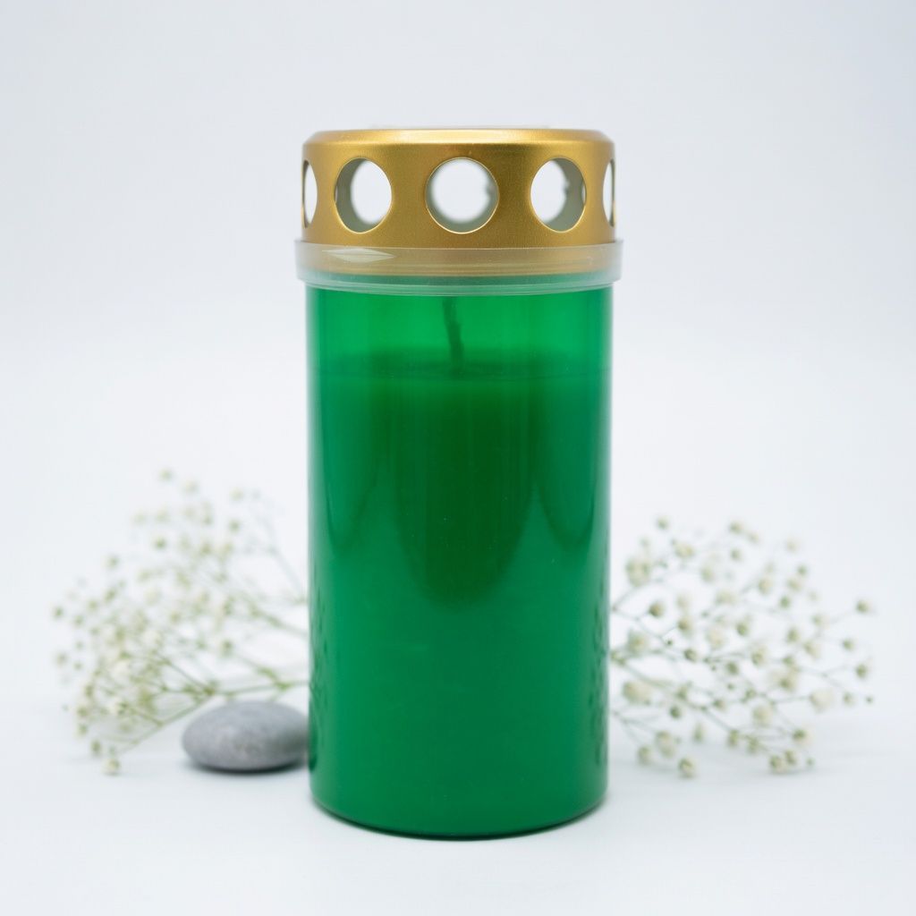 Grabkerze Grün Grabkerze Grün